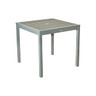 BUM - Marco 36" Square Silver/Grey Polywood Dining Table - T-MARCO-DT516-36S-GS