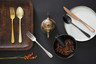 Amefa - Austin 20PC Matte Gold Flatware Set 18/0