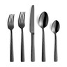 Frieling - Amefa Felicity 20PC Hammered Black Flatware Set 18/0