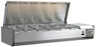 Omcan - 58" Refrigerated Topping Rail w/ Stainless Steel Cover - 46657