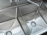 Omcan - 18" x 21" x 14" Three Tub Sink w/ 3.5" Center Drain & Right Drain Board - 43777