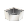 Omcan - 26.5" x 26.5" x16" Stainless Steel Corner Mop Sink w/ Drain Basket - 47470
