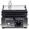 Omcan - Elite Series 10" x 9" Single Panini Grill w/ Grooved Top & Bottom - 11375