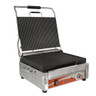 Omcan - 12" x 15" Single Panini Grill w/ Grooved Plates - 19936