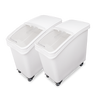 Omcan - 27 Gallon Ingredient Bin w/ Sliding Lid & Scoop - 2 Pack - 80986