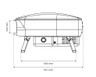 Witt - Etna Fermo Graphite Liquid Propane Pizza Oven - WI80650060