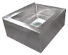 Omcan - 20" x 16" x 6" Stainless Steel Mop Sink w/ Drain Basket - 24412