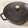 Staub - 3.8L (4 QT) Black Chistera Drop Braiser