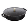 Staub - 3.8L (4 QT) Black Chistera Drop Braiser