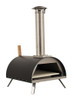 Omcan - Stainless Steel Countertop Wood Burning Pizza Oven w/ Black Cover - 44432