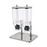 Omcan - Stainless Steel Double Cereal Dispenser w/ 2 x 7.5 L Capacity - 80531