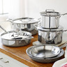 All-Clad - 10 Pc d5 Polished Stainless Cookware Set