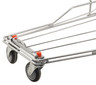 Omcan - Shopping Cart w/ Zinc/Chrome Finish & Red Plastic Handle - 18308