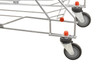Omcan - Shopping Cart w/ Zinc/Chrome Finish & Red Plastic Handle - 18308
