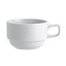 Royal Porcelain - 7 oz. White Avalon Stack Cup (36 Per Case) - 61101ST0268