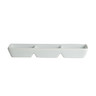 Varick - 3/4 Oz White Cafe Porcelain 3 Compartment Dish Rectangle (36 Per Case) - 6900E487