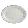 Anfora - 13 1/2 In X 10 In White Brisa Oval Platter Rolled Edge (12 Per Case) - A330P137