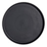 Anfora - 9 In Black Crete Round Stack Tray (12 Per Case) - A911P258