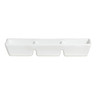 Anfora - 3 Compartment Dish Polar White Bowls (12 Per Case) - A400P075