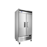 Atosa - 39" Bottom Mount 2 Door Reach-in Refrigerator - MBF8506GR