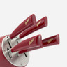 Van Berkel - Elegance Sense 6 Pc Red Knife Block Set - REDSENSE5PCCHEFSET