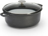 de Buyer - Choc Extreme 24cm Non-Stick Stewpan With Double Handle and Glass Lid