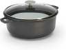 de Buyer - Choc Extreme 28cm Non-Stick Stewpan With Double Handle and Glass Lid