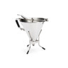 de Buyer - 1.9L Stainless Steel Automatic Piston Funnel W/ Stand - 77335402
