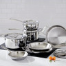 All-Clad - 10 PC G5 Graphite Core 5-ply Stainless Steel Cookware Set