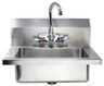 Omcan - Fabricated Hand Sink w/ Faucet & Drain Basket - 44585