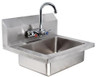Omcan - Fabricated Hand Sink w/ Faucet & Drain Basket - 44585