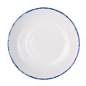 Creations - 27 Oz White Blue Dapple Coupe Bowl (12 Per Case) - 7068MM302