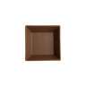 Creations - 3 Oz Redwood Cali Square Dish Redwood (12 Per Case) - 7180TM514