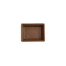 Creations - 2 Oz Redwood Cali Rectangular Dish Redwood (24 Per Case) - 7180TM515