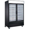 EFI Sales - 49" Black Refrigerator w/ 2 Glass Doors - C2-49GDVCX