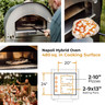 Fontana - Napoli Grey Hybrid Propane & Wood Oven - FTNAP-H-A