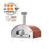Fontana - Roma Red Hybrid Propane & Wood Oven - FTROM-H-R