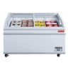 New Air - 80" Curved Glass Island Ice Cream Freezer - NIF-80-CG
