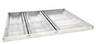 Omcan - 28.5" x 10.75" x 2" Reversible Stainless Steel Tray w/ Clear Dividers - 44113