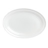 Rene Ozorio - 11 In X 7 5/8 In White Aura Oval Platter (6 Per Case) - 6300P380