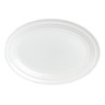 Rene Ozorio - 14 In X 9 7/8 In White Aura Coupe Platter (6 Per Case) - 6300P112