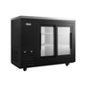 Atosa - 48" Black Shallow Depth Back Bar Cooler w/ 2 Sliding Glass Doors - SBB48SGGRAUS2