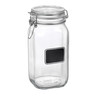 Bormioli Rocco - 1 3/4 Qt Fido Jars Chalkboard Jar (12 Per Case) - 4949Q464