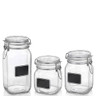 Bormioli Rocco - 1 3/4 Qt Fido Jars Chalkboard Jar (12 Per Case) - 4949Q464