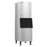 Hoshizaki - 669 lb Slim-Line 22" Water Cooled Crescent Cube Ice Machine With 300 lb Storage Bin - KM-660MWJ+B-300SF