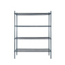 Atosa - 18" x 48" x 74" Slate Grey 4 Shelf Epoxy Coated Shelving Kit - MWSSE184874