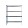 Atosa - 18" x 60" x 74" Slate Grey 4 Shelf Epoxy Coated Shelving Kit - MWSSE186074