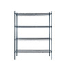 Atosa - 24" x 36" x 74" Slate Grey 4 Shelf Epoxy Coated Shelving Kit - MWSSE243674