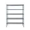 Atosa - 24" x 24" x 86" Slate Grey 5 Shelf Epoxy Coated Shelving Kit - MWSSE242486