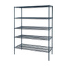 Atosa - 24" x 60" x 86" Slate Grey 5 Shelf Epoxy Coated Shelving Kit - MWSSE246086